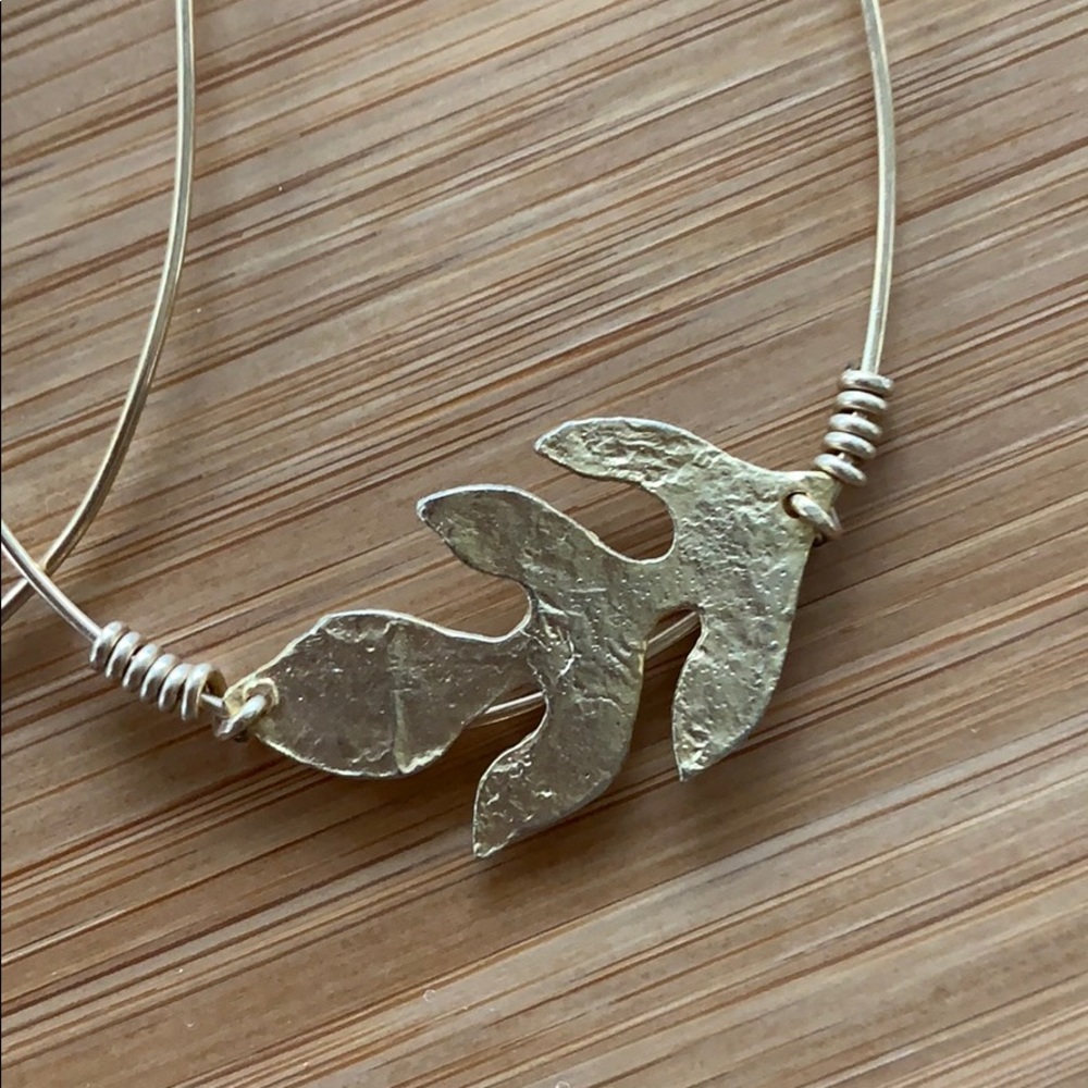 Gold Left Hoops - Picture 2 of 2